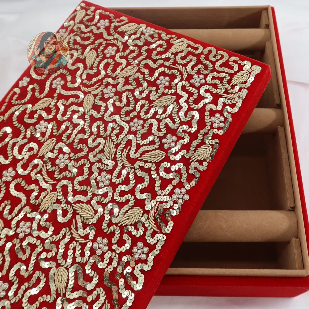 Sassi Bangle Organizer - Red