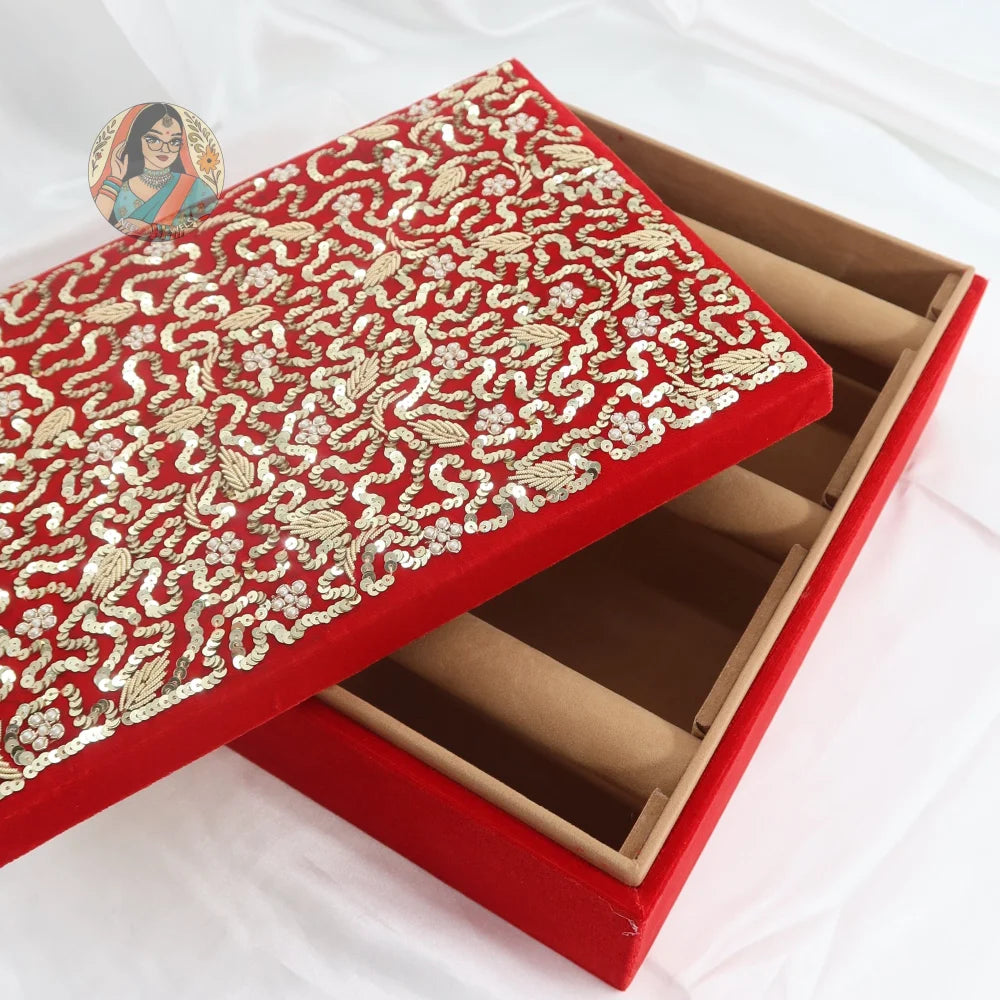 Sassi Bangle Organizer - Red