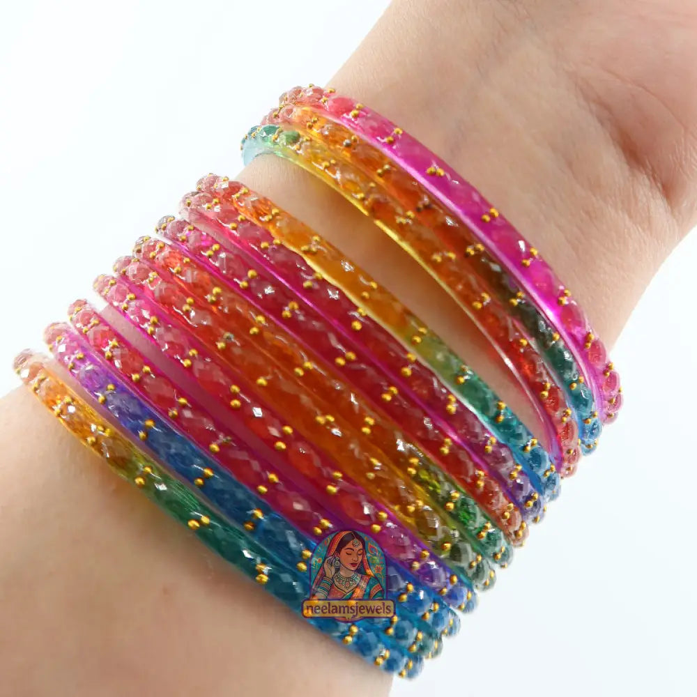 ’Satrangi’ Glass Bangle Set