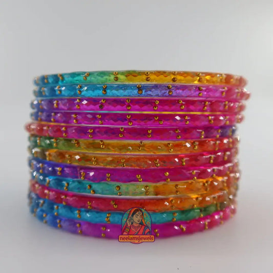 ’Satrangi’ Glass Bangle Set