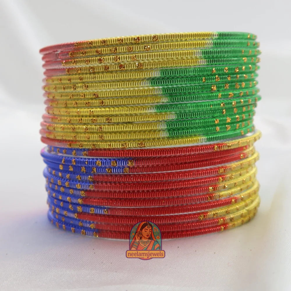 Satrangi Metal Bangle Set