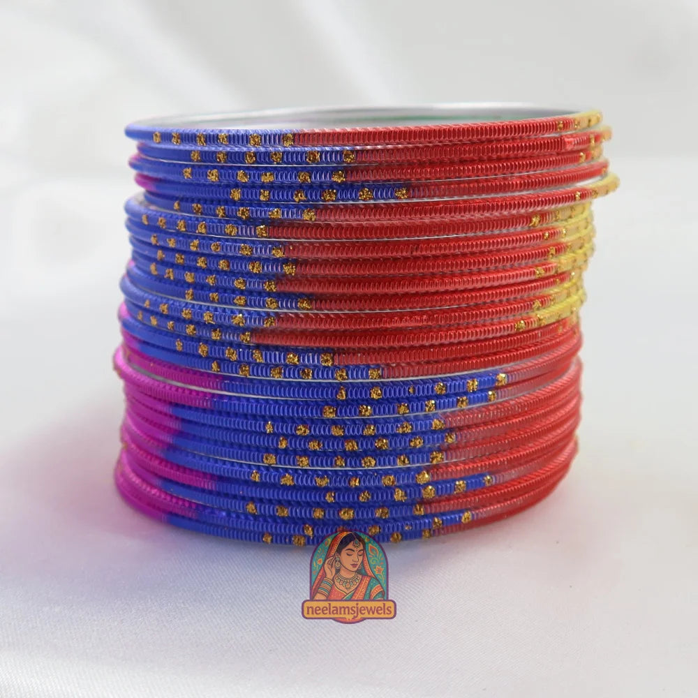 Satrangi Metal Bangle Set