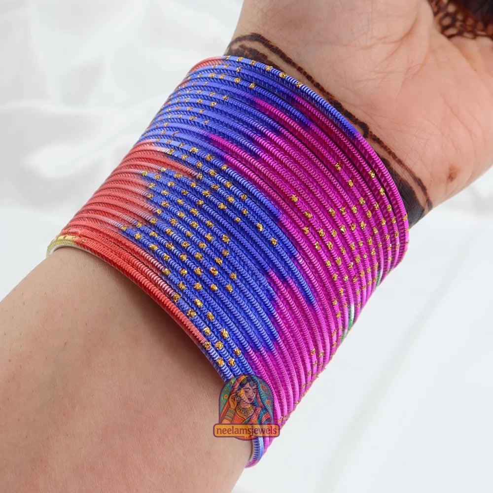 Satrangi Metal Bangle Set