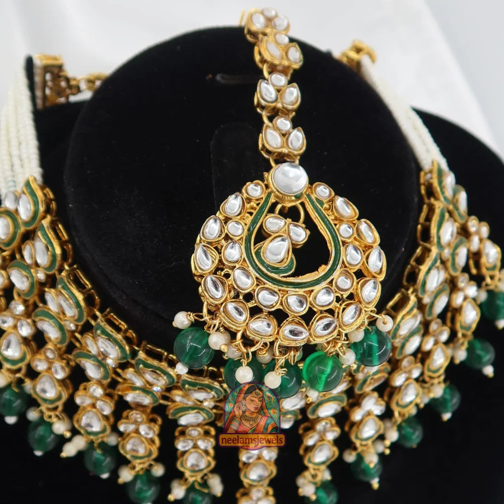Seerat Kundan Set (Green)