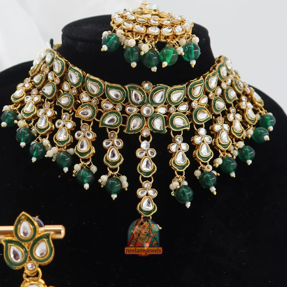 Seerat Kundan Set (Green)