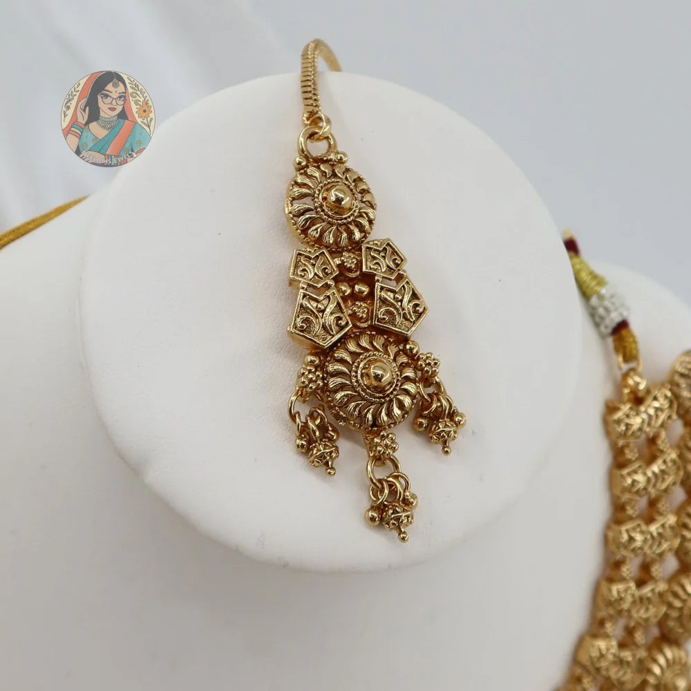 Sehar Gold Necklace Set