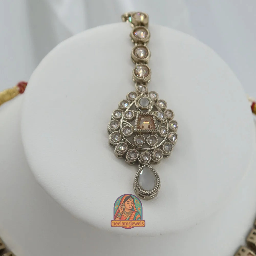 Shehnaaz Necklace Set (Grey)