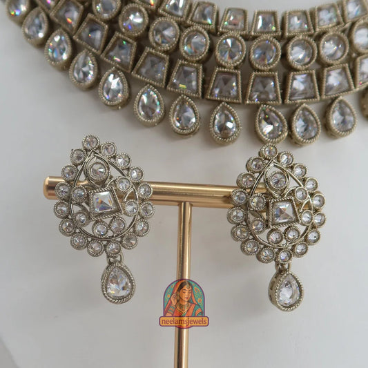 Shehnaaz Necklace Set (Silver)