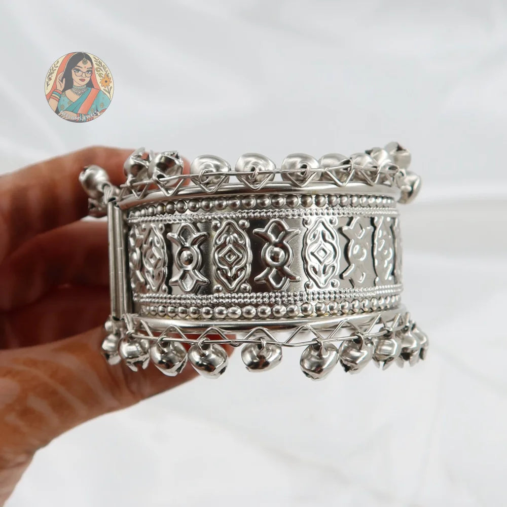 Silver Adjustable Kada - A