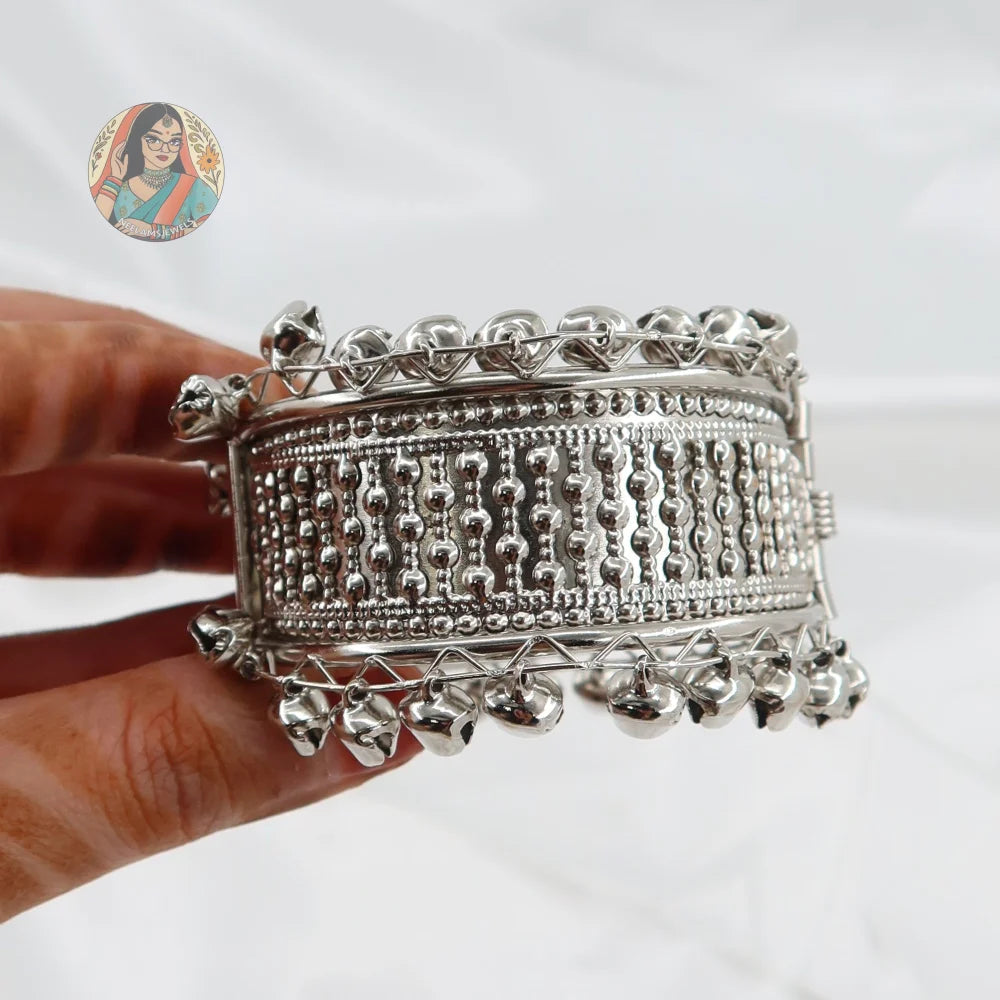 Silver Adjustable Kada - B