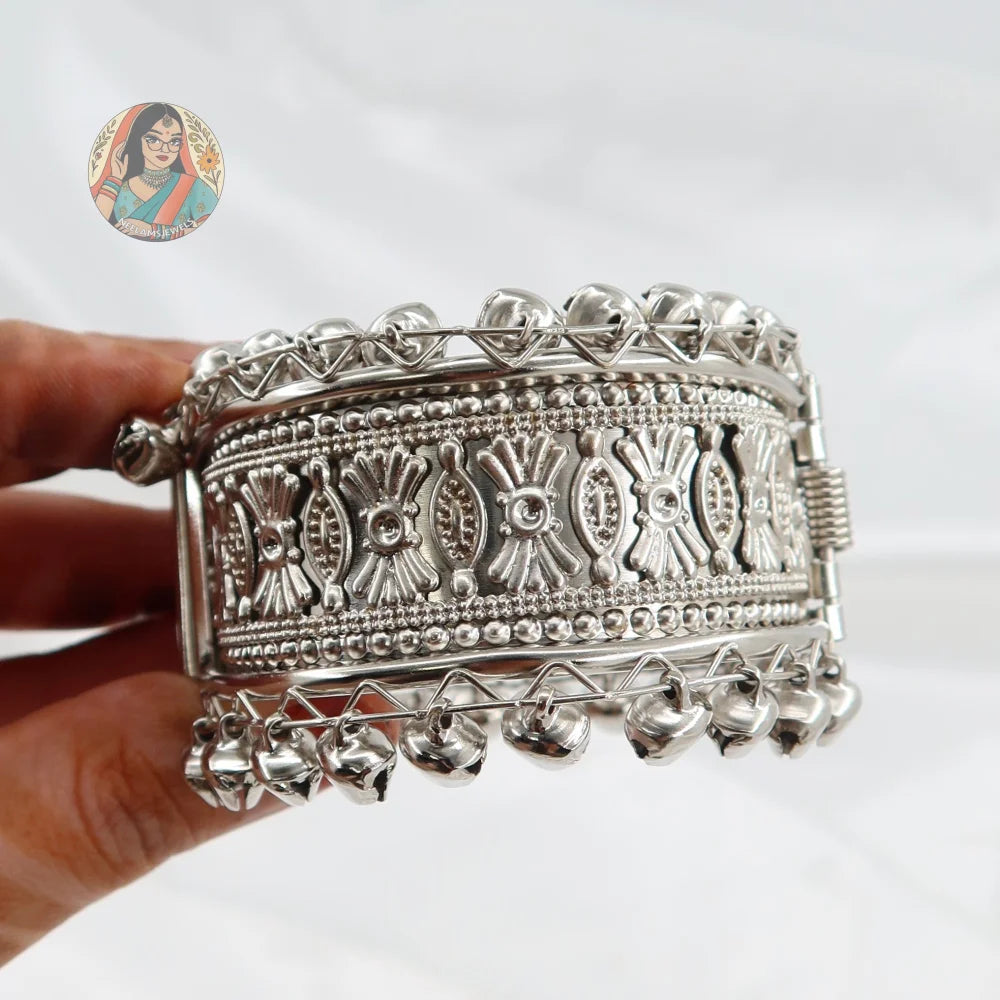 Silver Adjustable Kada - C