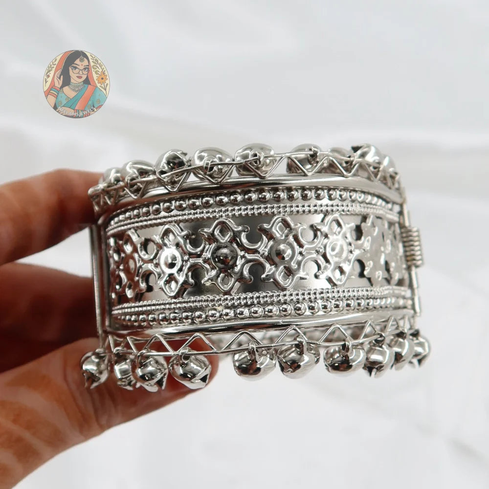 Silver Adjustable Kada - D