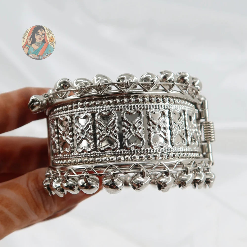 Silver Adjustable Kada - E