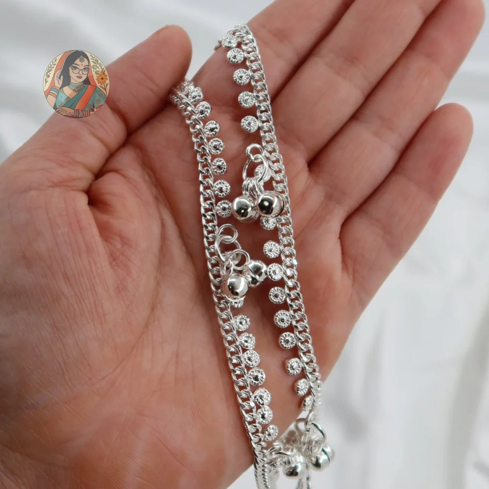 Silver Ghungroo Anklet (Copy)