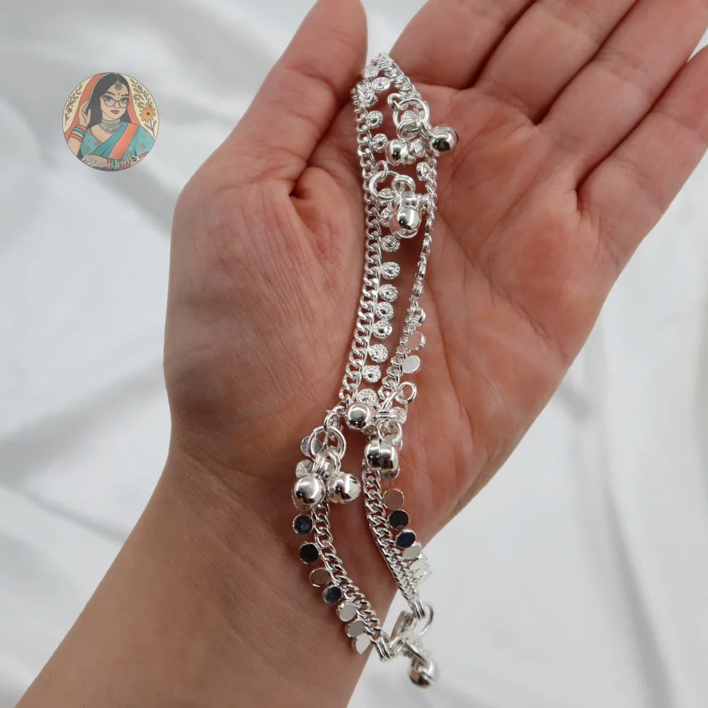 Silver Ghungroo Anklet (Copy)