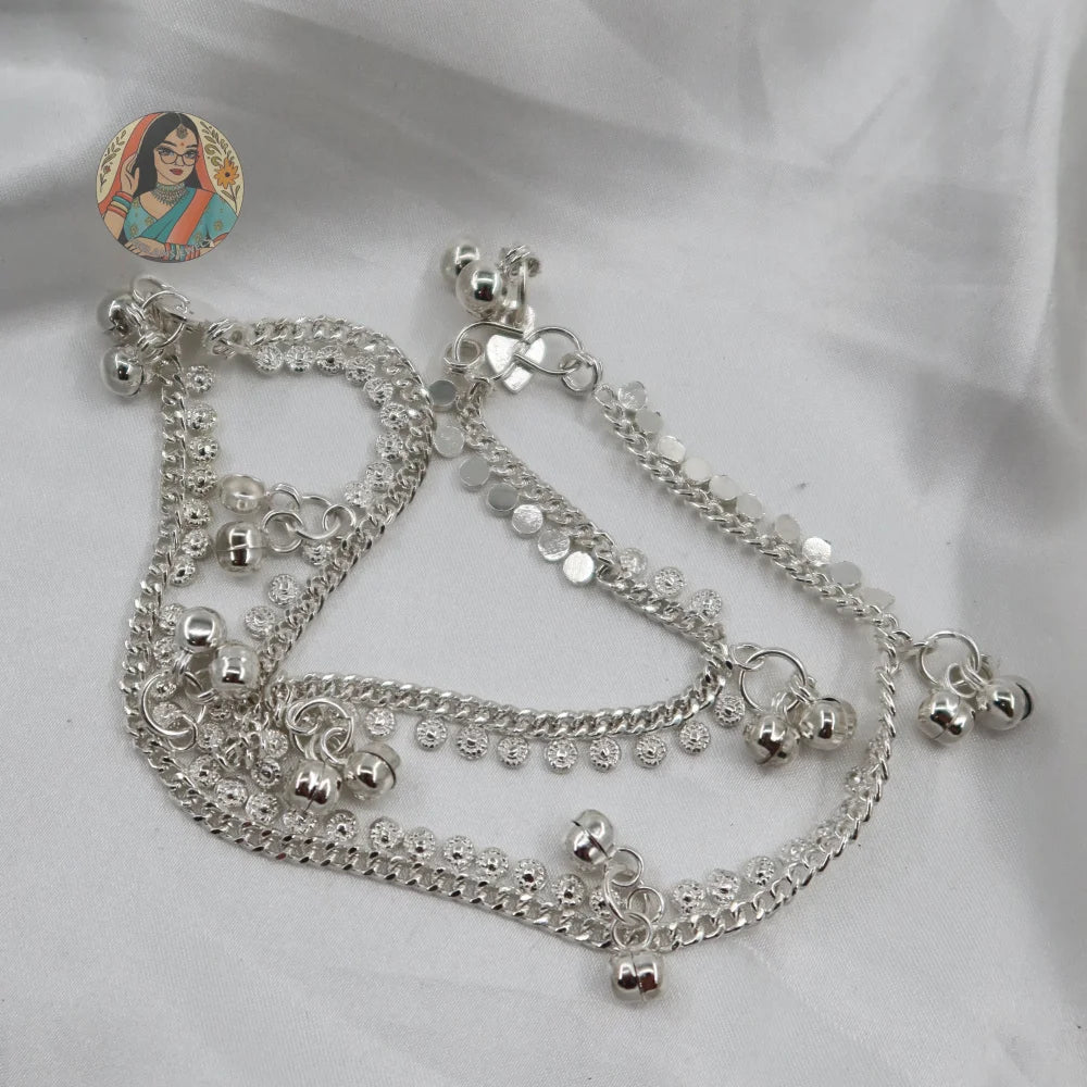 Silver Ghungroo Anklet (Copy)