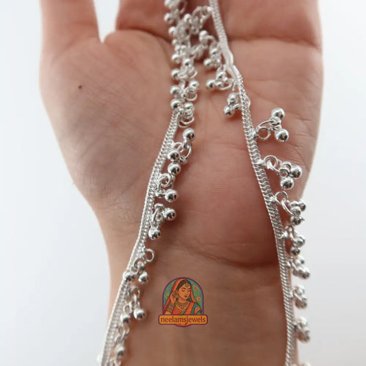 Silver Ghungroo Payal