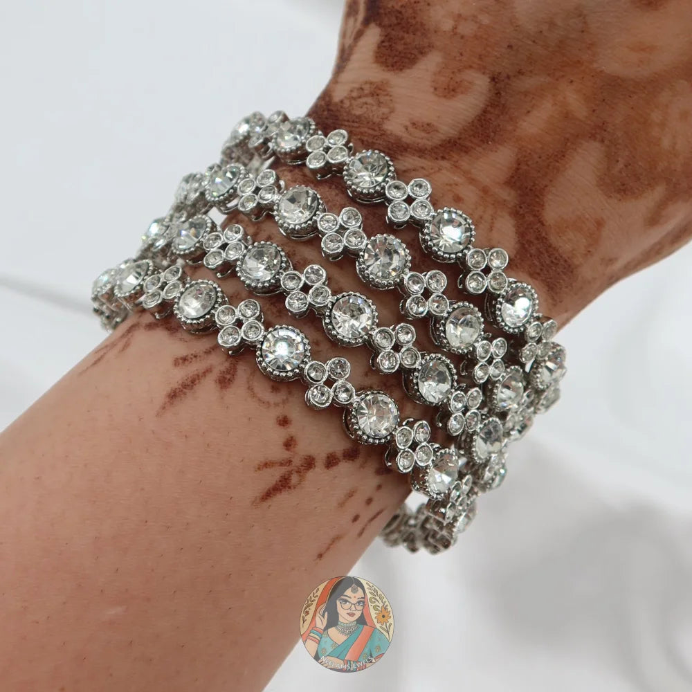 Silver Pentagon Bangles (Copy) 2.10