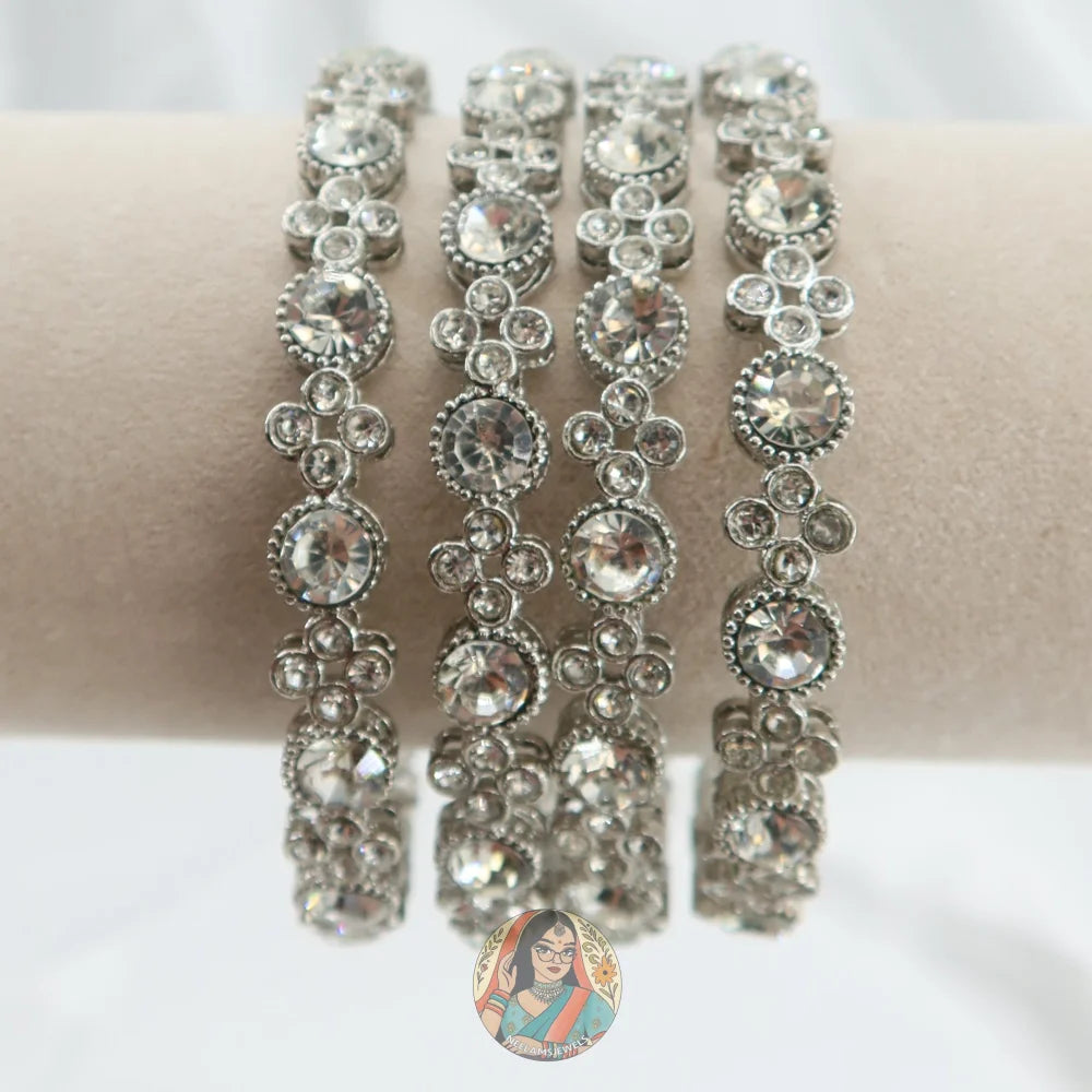 Silver Pentagon Bangles (Copy) 2.10