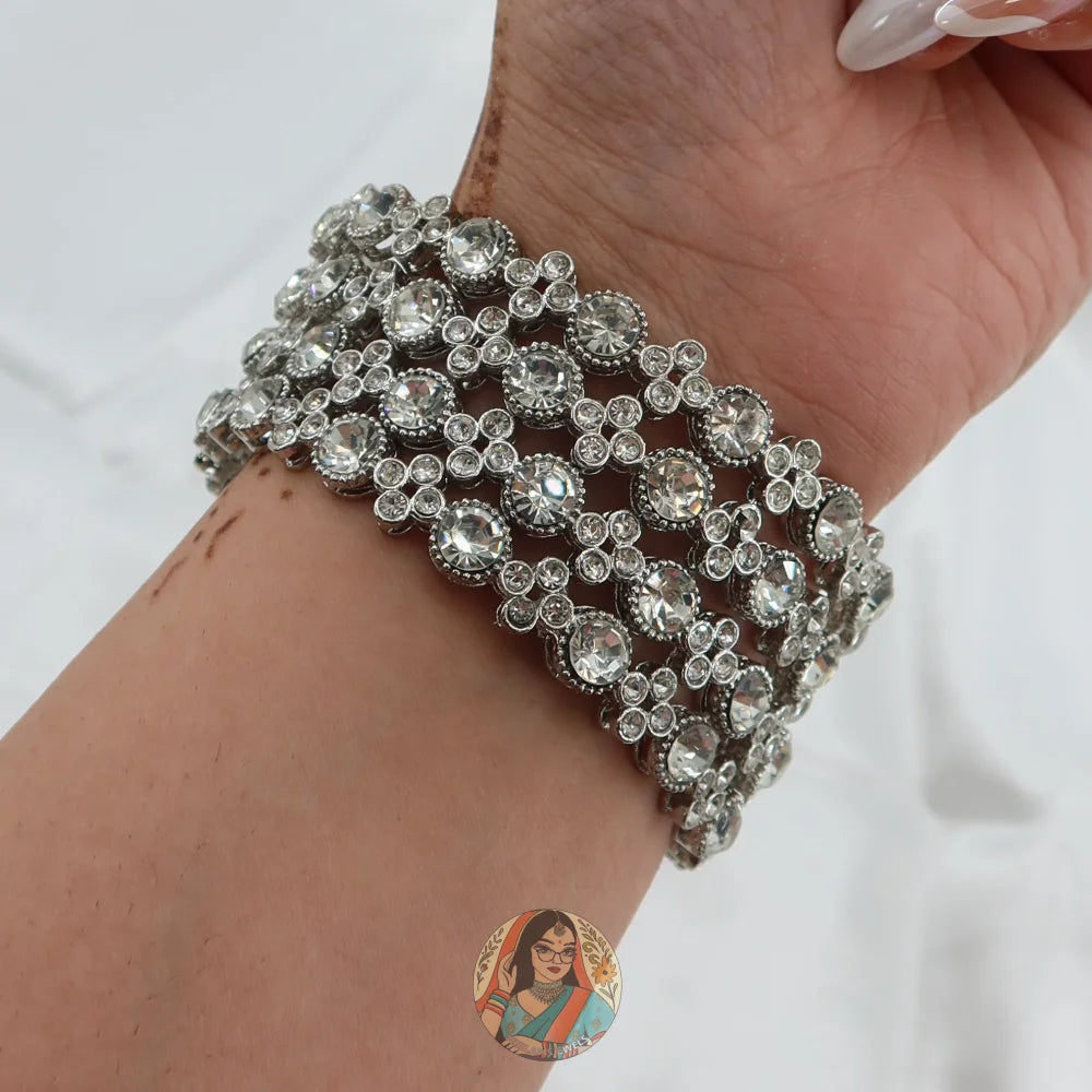 Silver Pentagon Bangles (Copy) 2.10