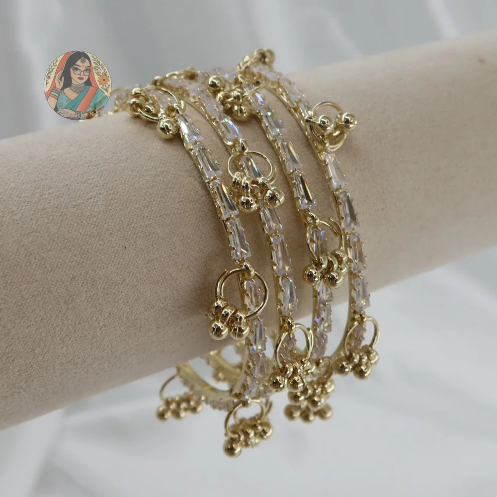 Sitara Ghungroo Mini Bangle Set (4)