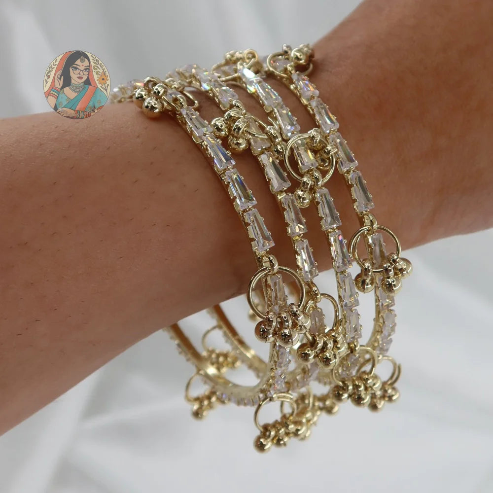 Sitara Ghungroo Mini Bangle Set (4)