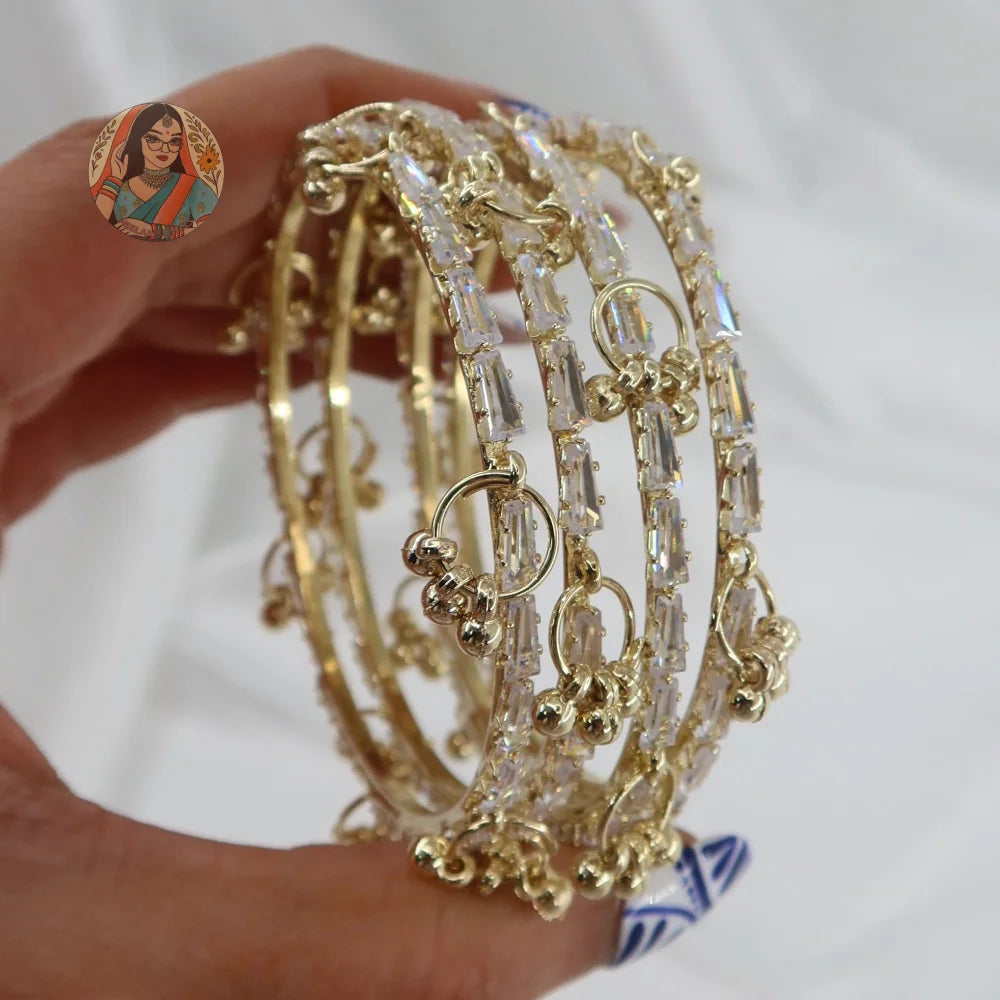 Sitara Ghungroo Mini Bangle Set (4)