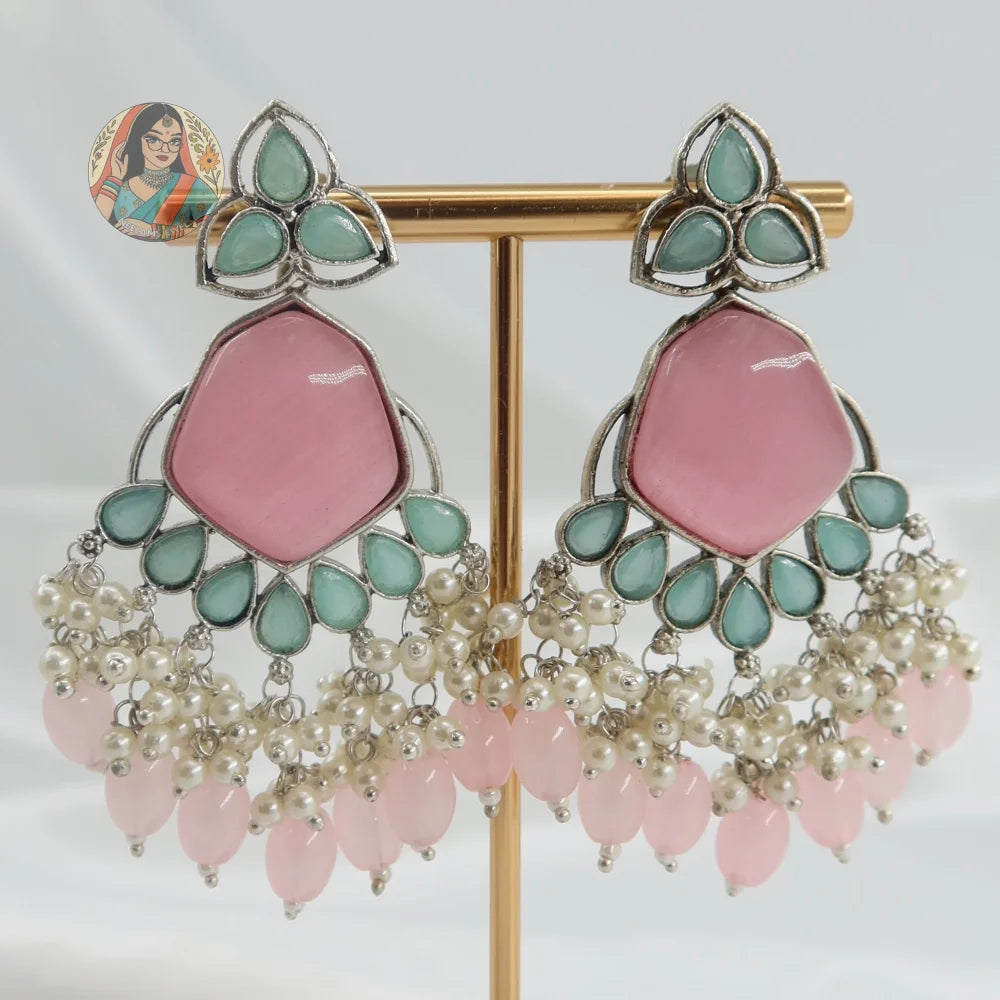 Siya Silver Earrings - A