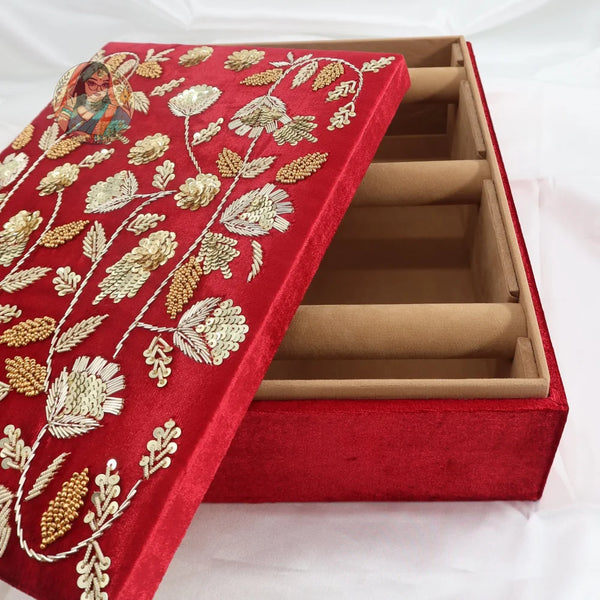 Sohni Bangle Organizer - Red - 3