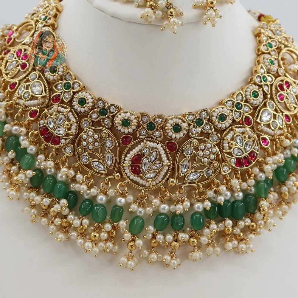 Sohniya Semi Bridal Necklace Set