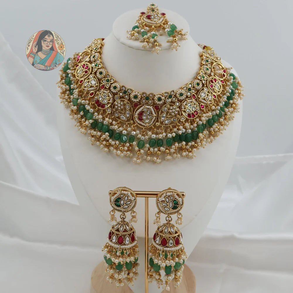 Sohniya Semi Bridal Necklace Set