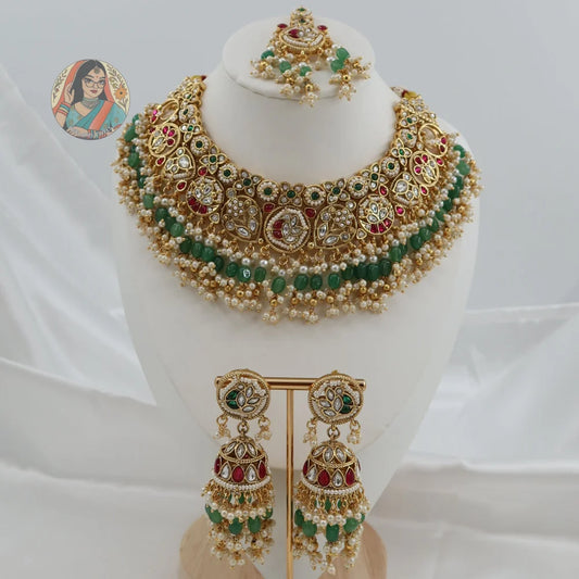 Sohniya Semi Bridal Necklace Set
