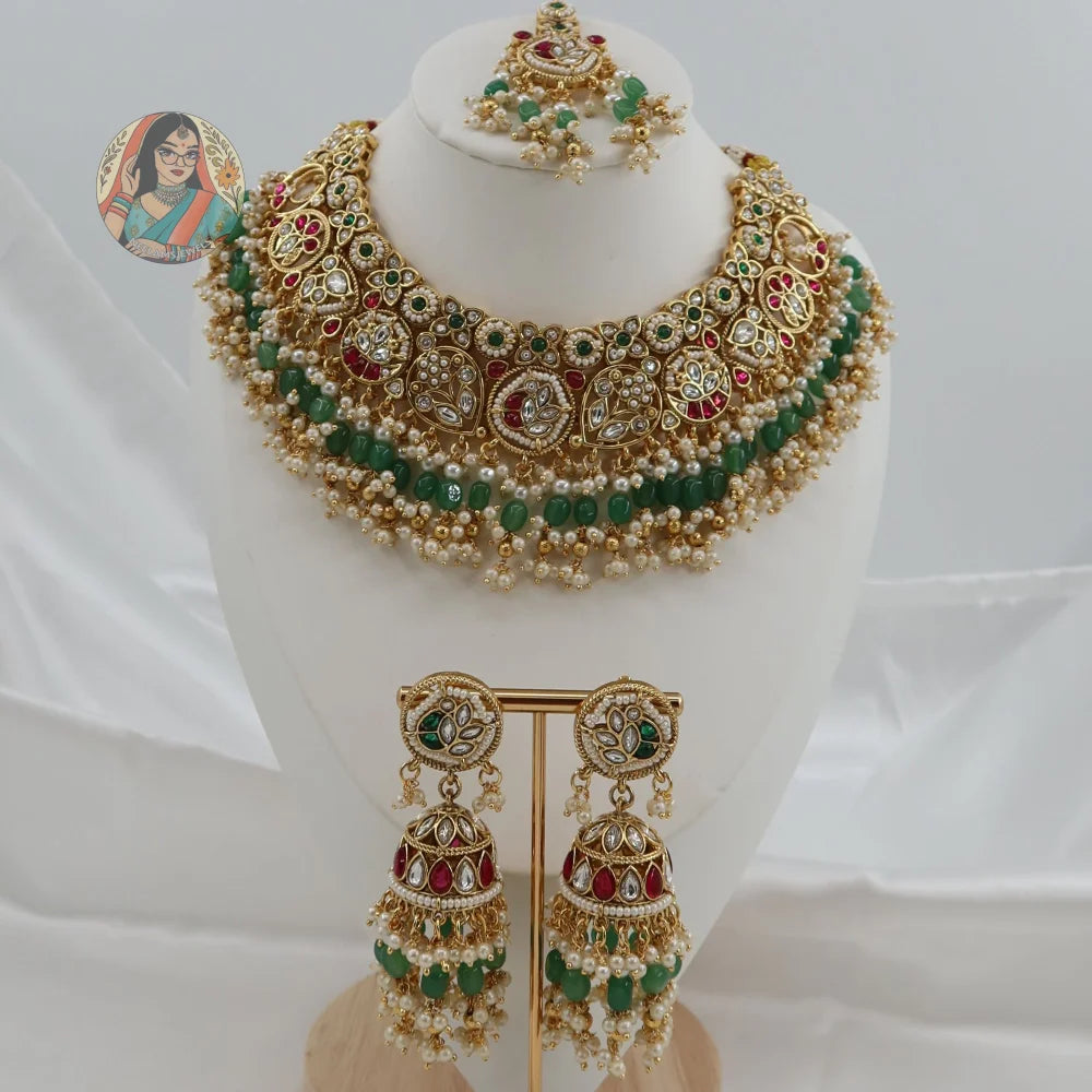 Sohniya Semi Bridal Necklace Set