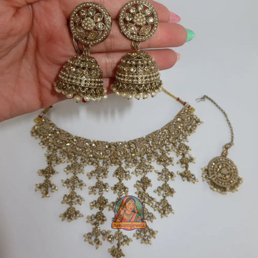 Sona Waterfall Necklace Set
