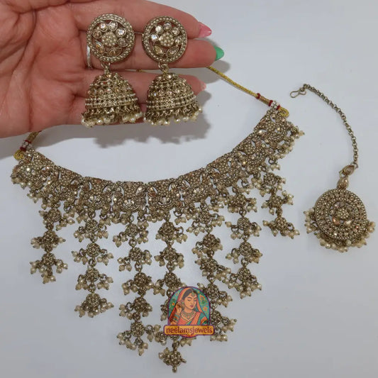 Sona Waterfall Necklace Set