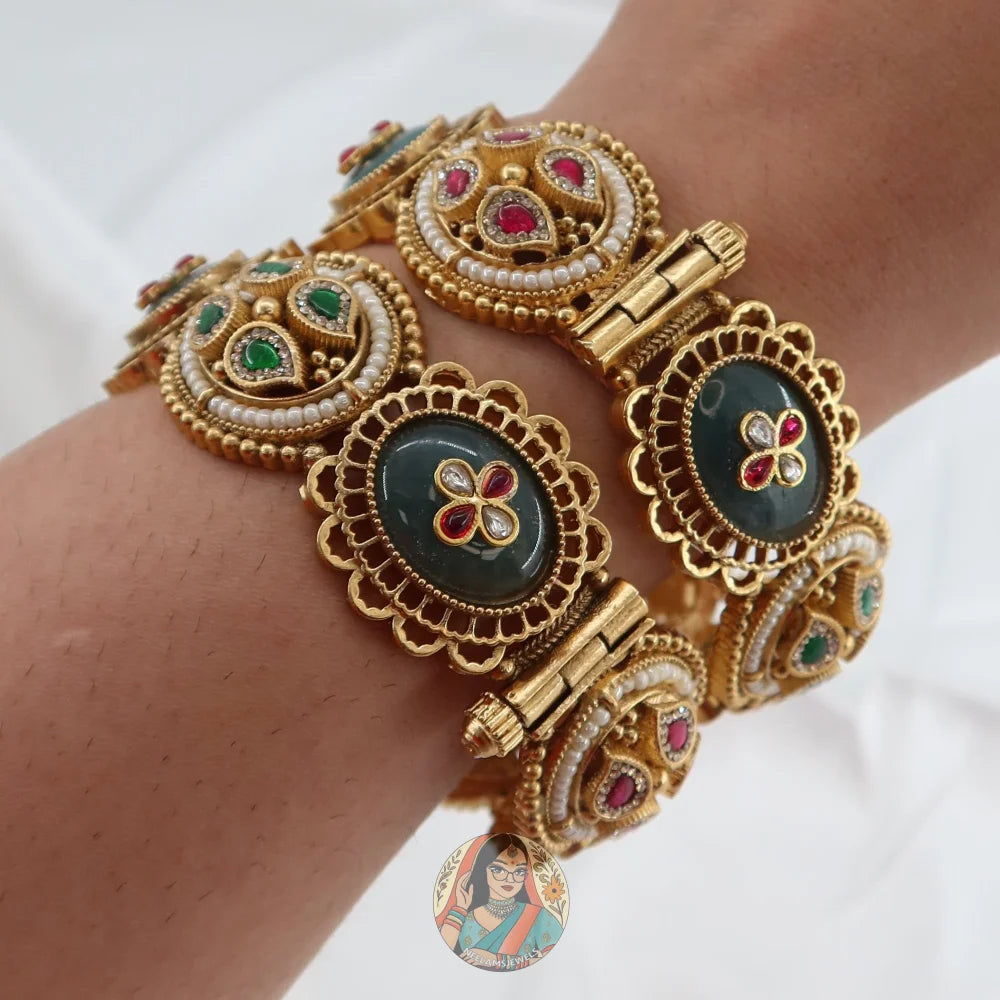 Sonam Gold Heritage Bangle Set