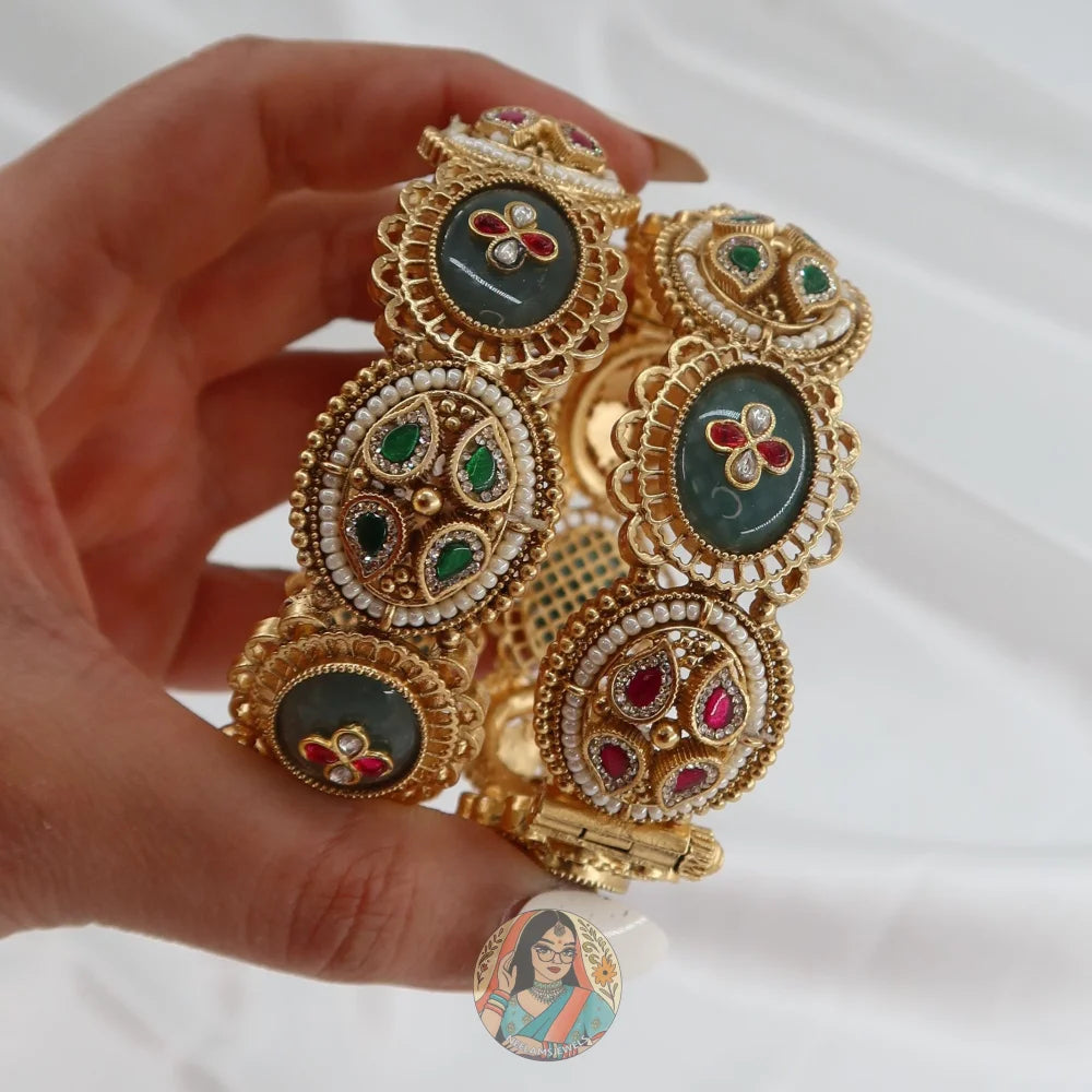 Sonam Gold Heritage Bangle Set