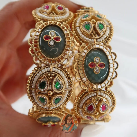 Sonam Gold Heritage Bangle Set