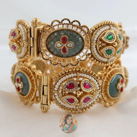 Sonam Gold Heritage Bangle Set