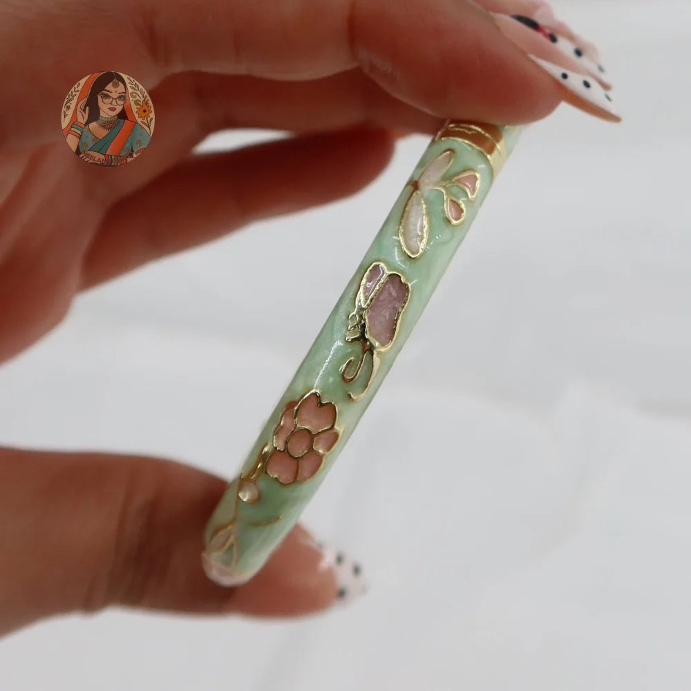 Spring Meenakari Bangle - Baby Blue/Pink/Lavender