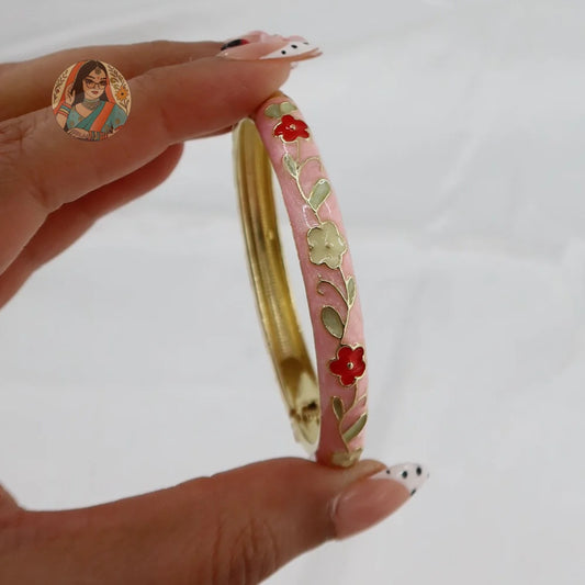 Spring Meenakari Bangle - Pink/Red/Green/Yellow