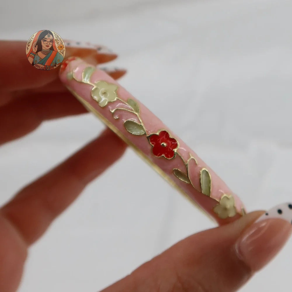 Spring Meenakari Bangle - Pink/Red/Green/Yellow