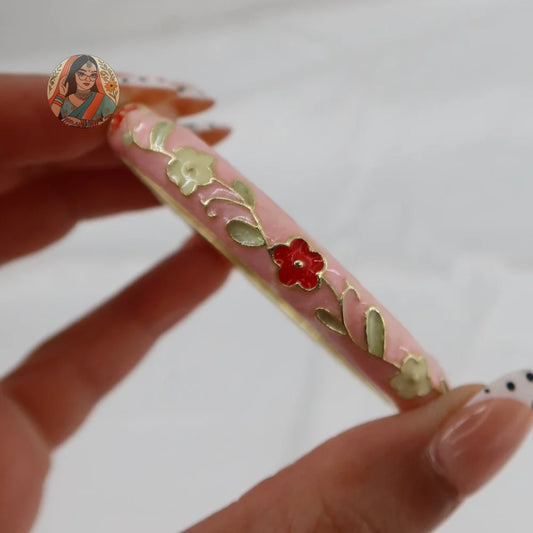 Spring Meenakari Bangle - Pink/Red/Green/Yellow