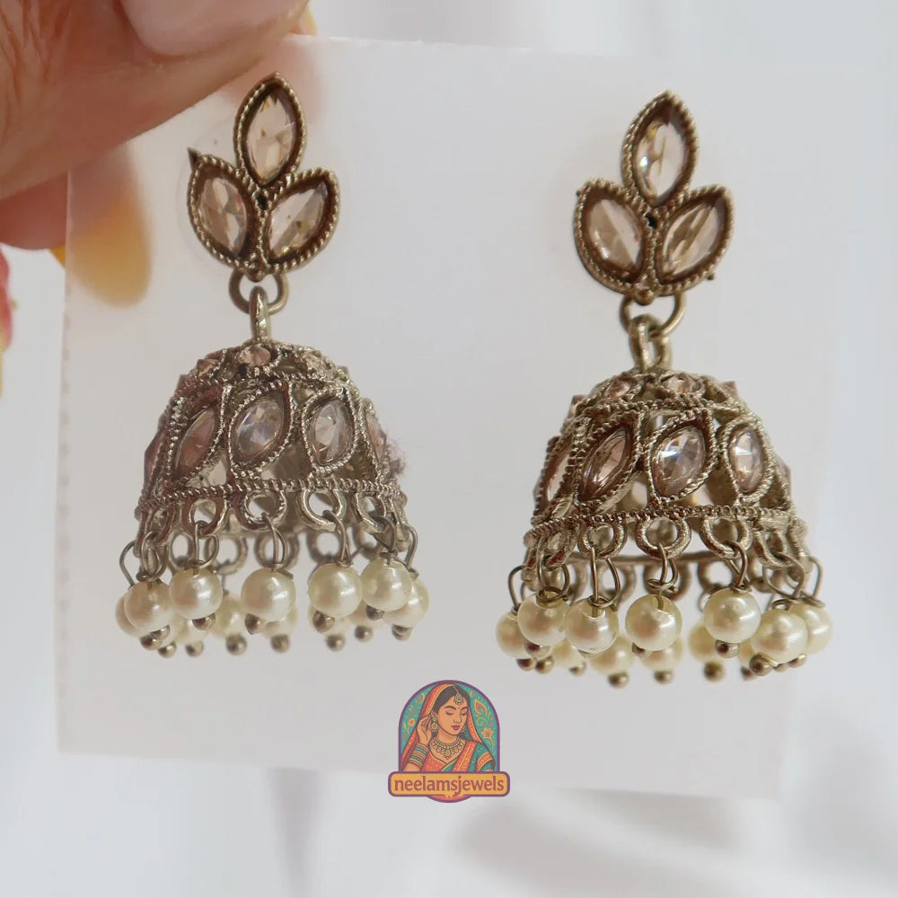 Suha Jhumki Champagne