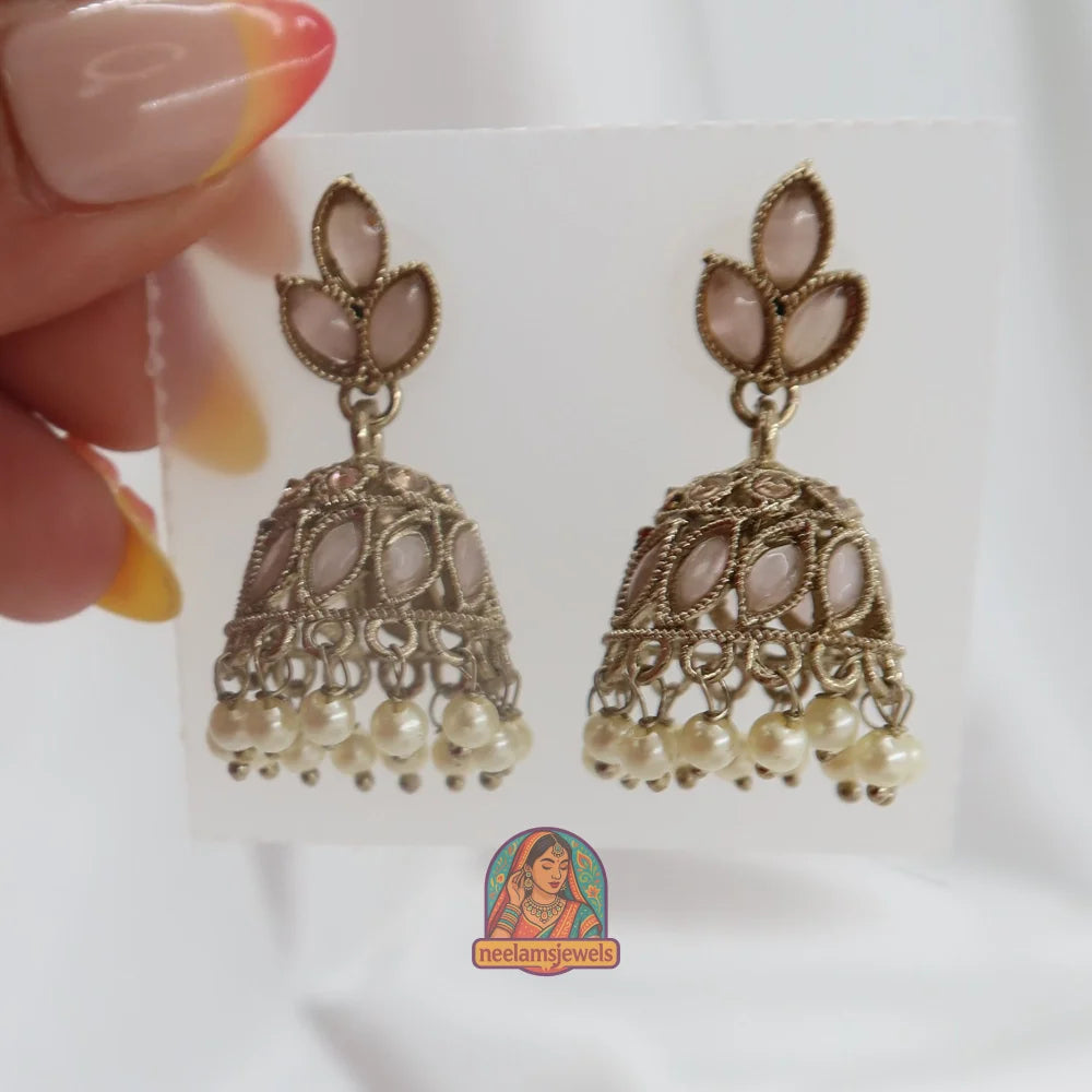 Suha Jhumki Light Pink