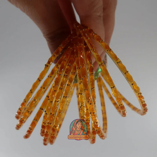 ’Sunset’ Glass Bangle Set