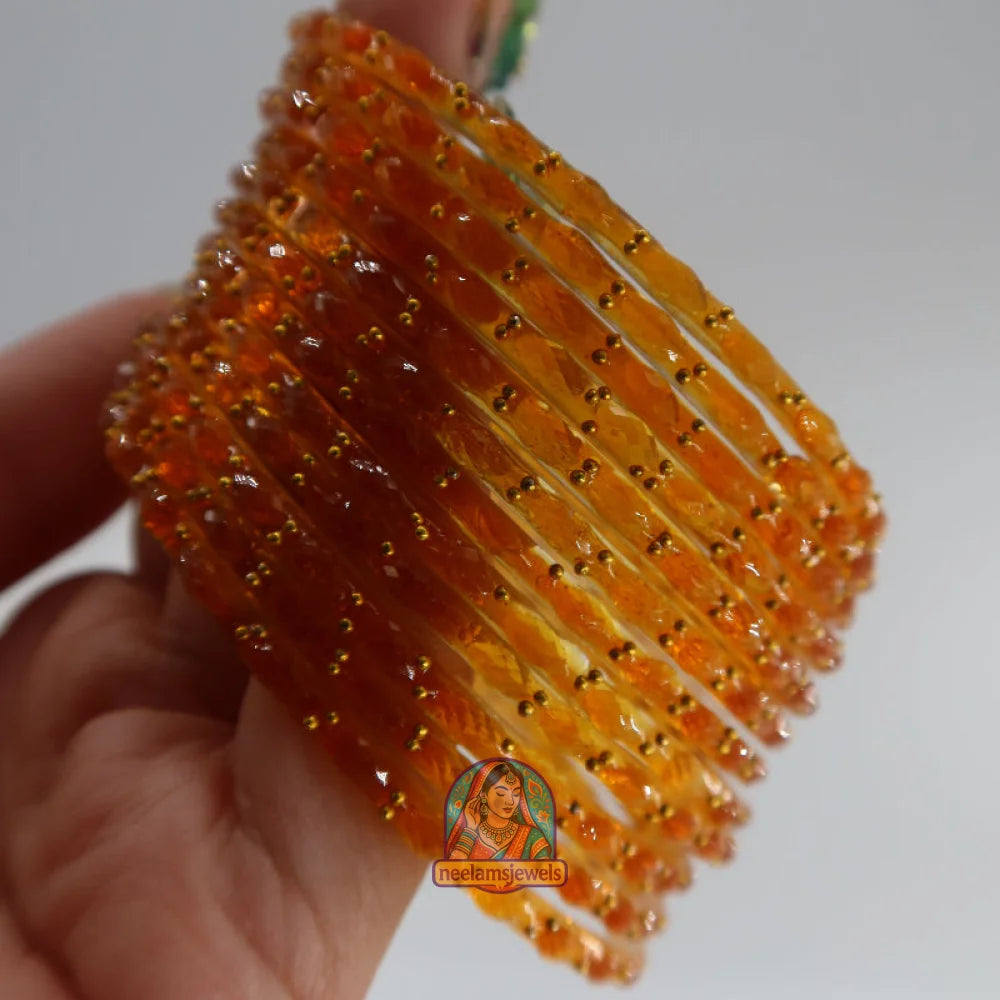 ’Sunset’ Glass Bangle Set