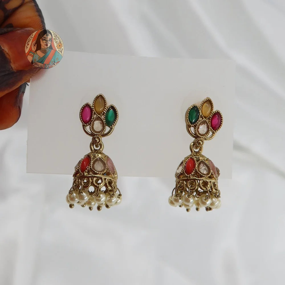 Sushmita Mini Jhumki - Multicolor