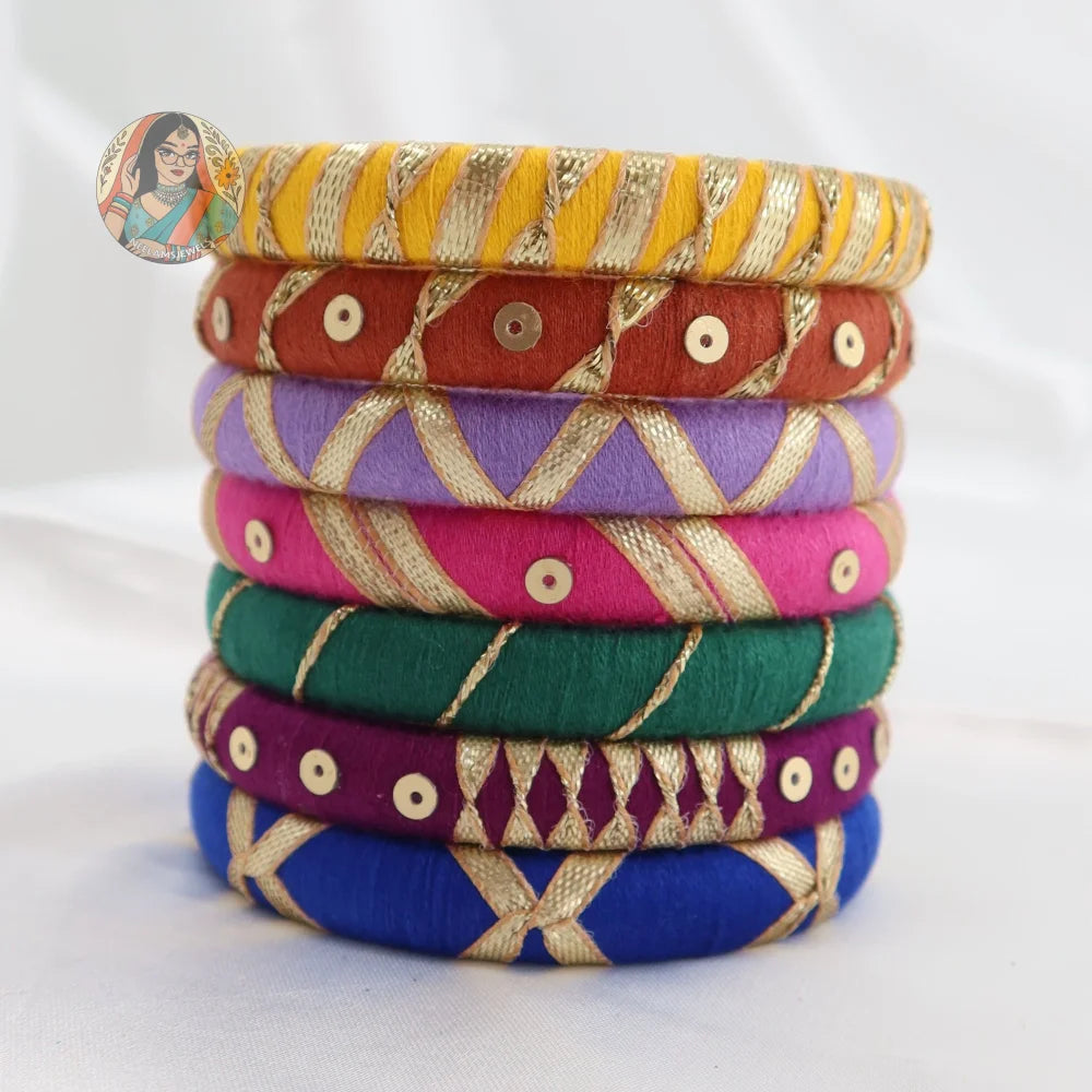Taasha Craft Threadwork Bangle Set - Charvi
