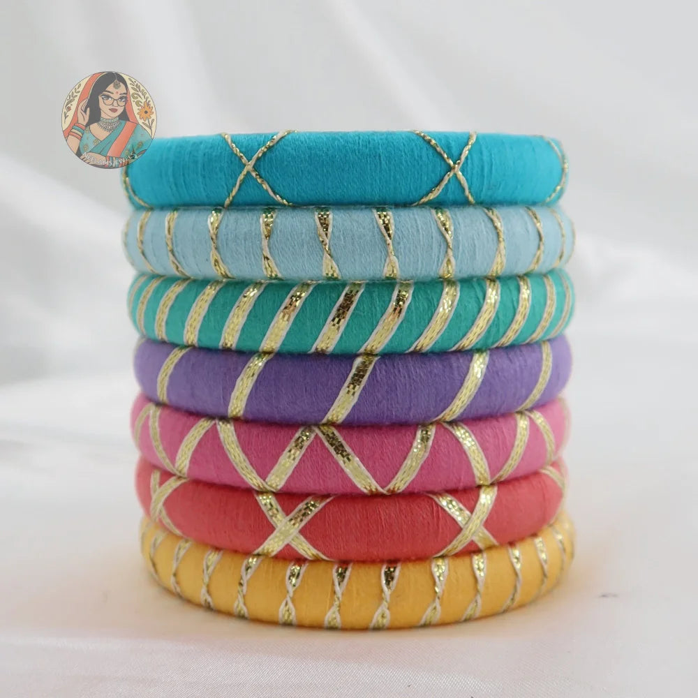 Taasha Craft Threadwork Bangle Set - Divya